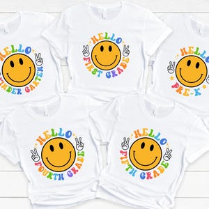Hello Kindergarten Shirt, Kindergarten T-Shirt, School Shirts for Kids, First Day of School Shirt, Back to School Shirt,Funny Schools Outfit