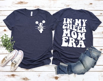 Custom Cheer Mom T-Shirt,In My Cheer Mom Era T-Shirt,Personalized Football Cheer Mama T-Shirt,Cheer Mom Gift,Cheerleading Mom,Sport Mom Life