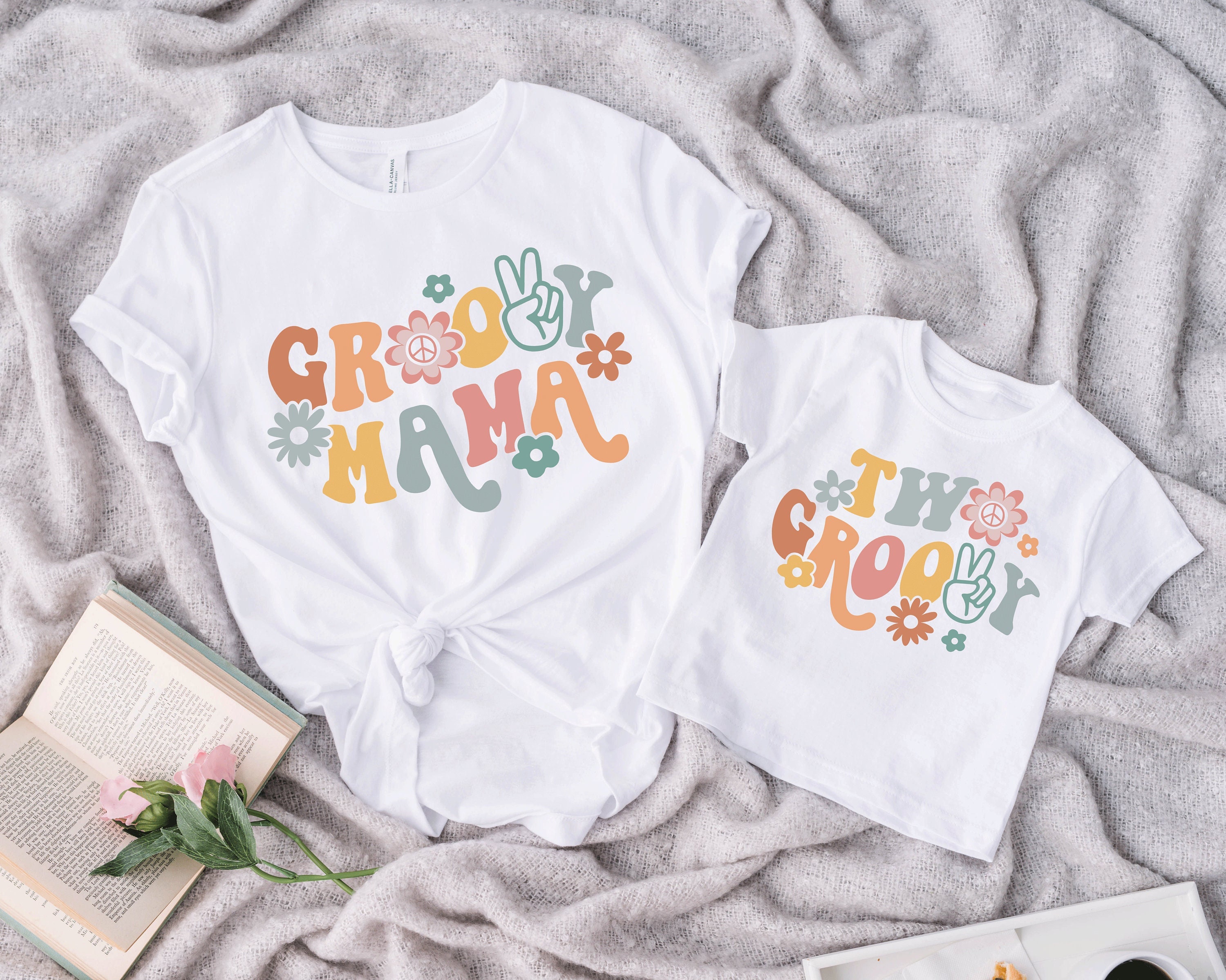 12 Best Gifts for Second Time Moms: A Complete Guide 7 2nd Birthday Shirt Girl, Two Groovy, Groovy Mama, Retro Mommy and Me…