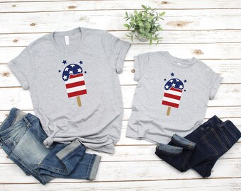 4th of July Popsicle T-shirt,Fourth of July Ice Cream T-shirt, 4th of July T-shirts, Independence Day,Patriotic Popsicle Shirt,Memorial Day