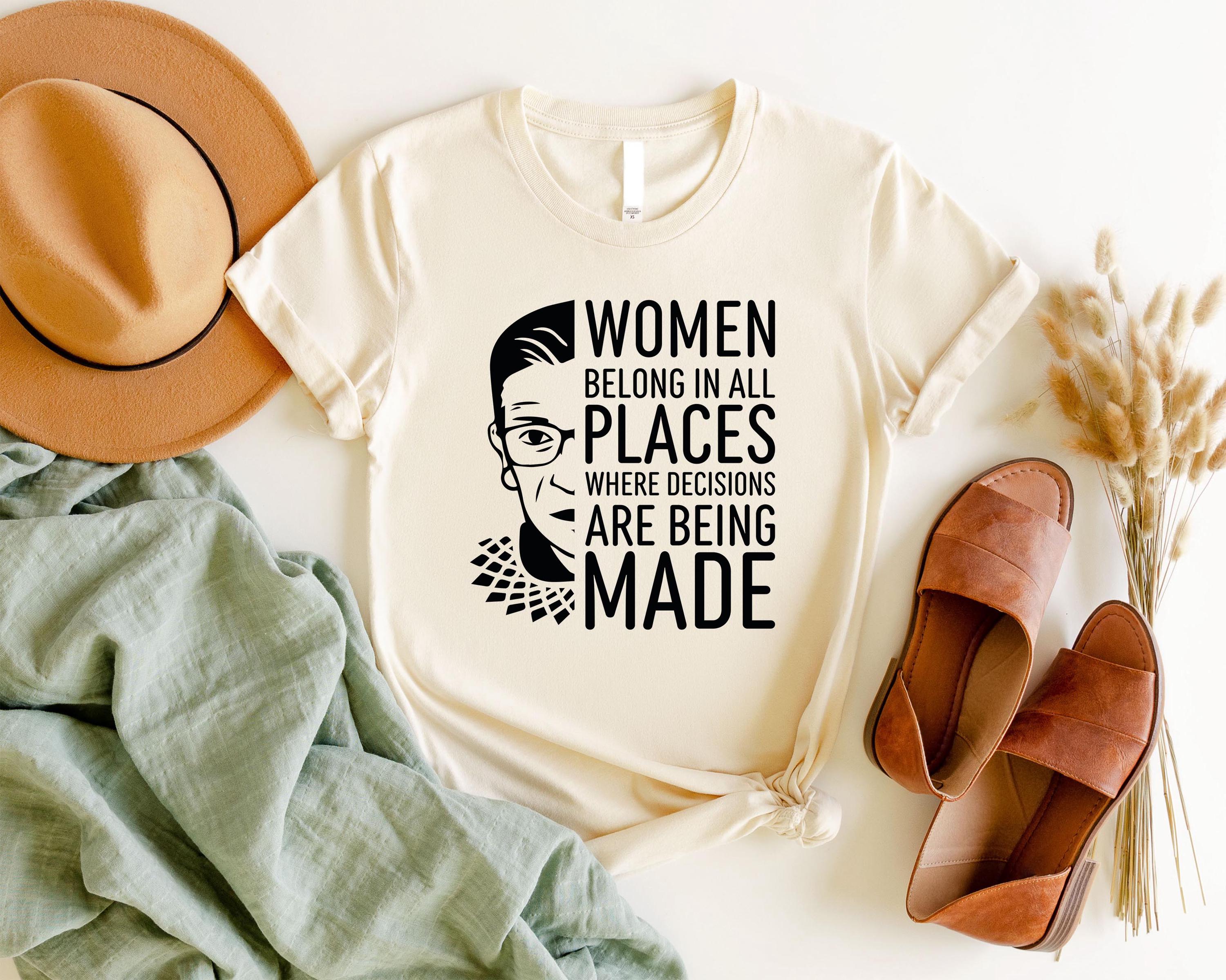 Women Belong In All Places Vintage Notorious Rbg T Shirt Women Belong In All Places Vintage Notorious Rbg T Shirt