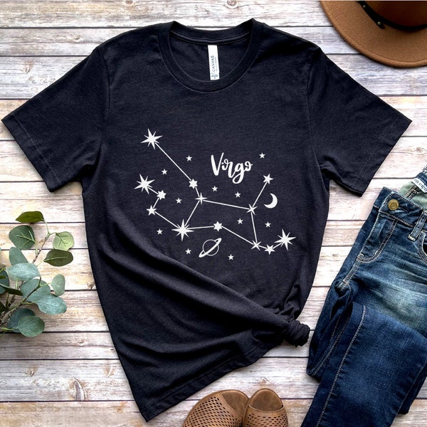 Virgo Zodiac Sign Shirt,Virgo Birthday Gift,September Girl Birthday, Virgo Symbol Shirt, Horoscope T-shirt, Astrology Signs Tee, Virgo AF