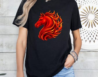 Fire Horse Zodiac Symbol, 2026 Lunar New Year Graphic