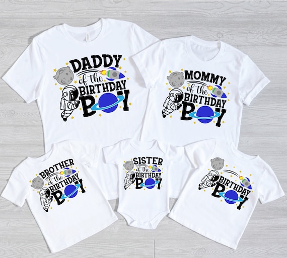 Space Themed Birthday Shirts, Astronaut Family Matching Shirts,Planets Space Shirt,Space Birthday Party Shirts,Birthday Reunion,Birthday Boy