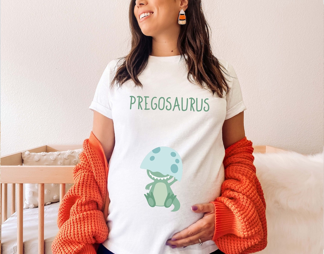 Pregosaurus Incinta Divertente Da Donna T-shirt - Foto 14