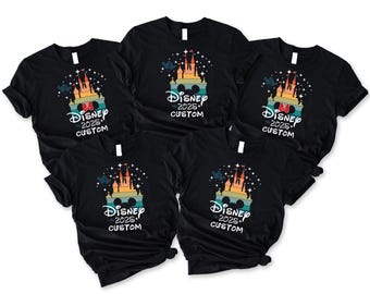 Custom Disney T-shirt, Disney Castle 2026 T-shirt, Disney Family Matching T-shirt, Custom Disney Family Vacation 2026 T-shirt, Disney Trip