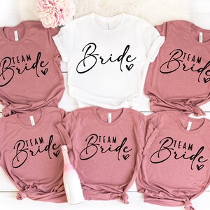 Bride Team Party T-shirts, Bridal Party T-shirt, Bride Squad, Bride T-shirt, Bridesmaid T-shirt,Bride to Be,Wedding Party T-shirt,Team Bride