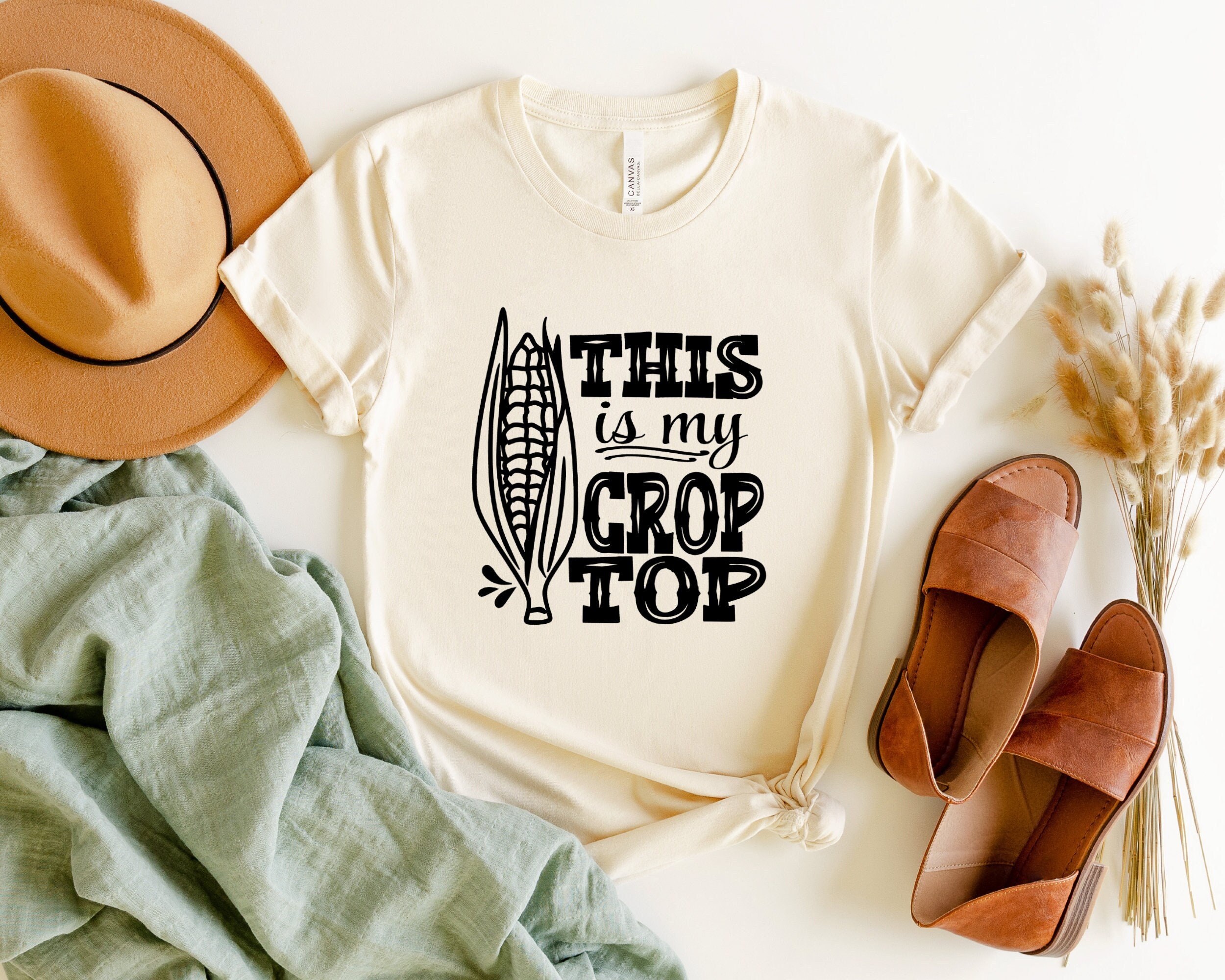 This is My Crop Top T-shirt, Corn Shirt, Husk Cutting Tee