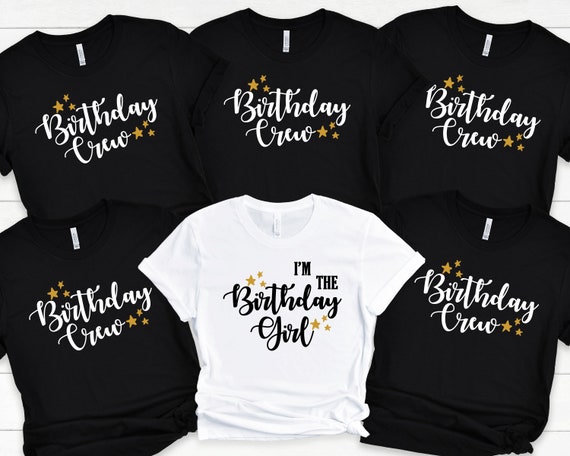 Soy la camisa de la cumpleanera camiseta de la tripulacion de cumpleanos camisetas de fiesta de cumpleanos camisas de cumpleanos a juego camiseta de cumpleanos nina nino mujeres hombres ninos jovenes