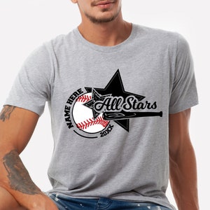 All Stars Baseball Shirt, Baseball Teams Shirt, Custom Baseball Name Shirt, Retro Baseball Shirt, Ballpark,Baseball Season Gift,Sport Outfit