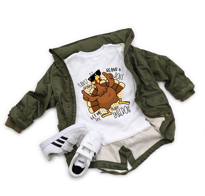 Kids Thanksgiving Shirt Turkey Gravy Beans and Rolls Let Me Etsy