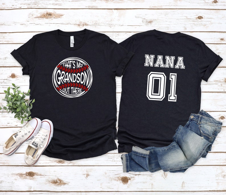 Baseball Nana Shirt Personalized Baseball Shirt for Grandma Etsy