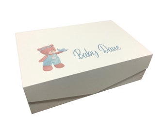 Personalised Baby Gift Boxes - Hamper Box, Christening Box, Baby Shower Gift