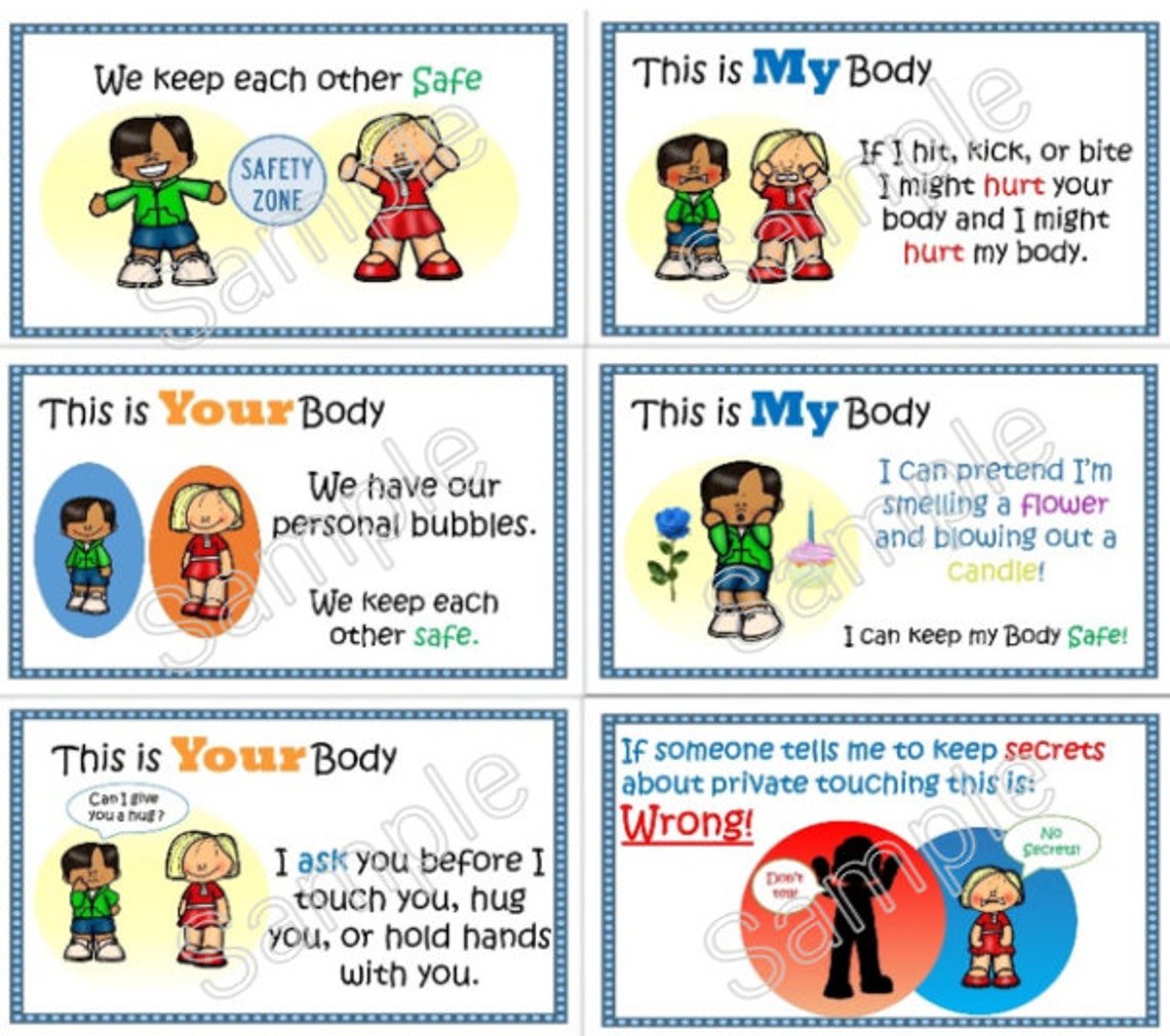 My Safe Body Your Safe Body Social Story Etsy UK