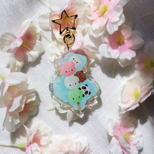 Dango Bears Acrylic Charm | Star Keychain