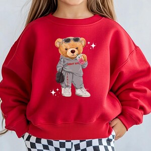Custom Camp Sweatshirt | Bear w/ Sleep Away Camp Name and Zip Code in Your Camp Color. Youth & Adult Sizes! Camper Gift for Kids and Teens.
