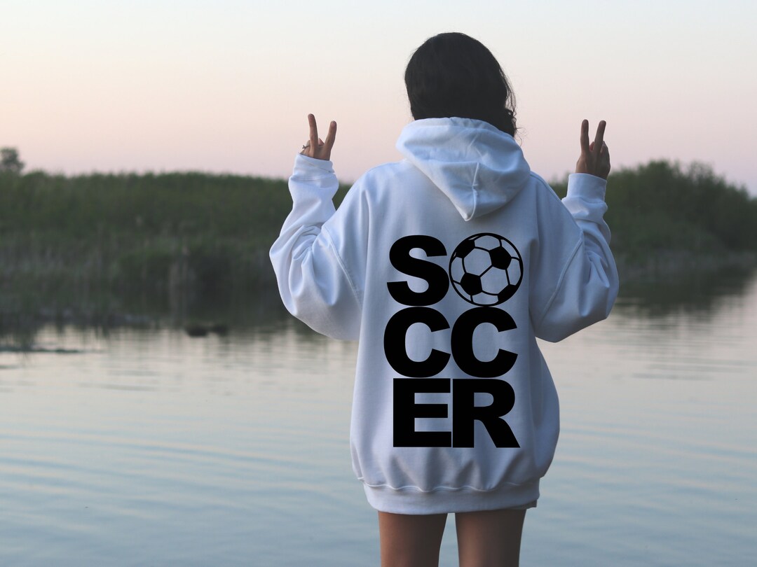 OurWildflowers Custom Soccer Hoodie | Personalize with Colors, Team Name and Player Name | Soccer Team Gear | Soccer Gift Ideas | Soccer Sweatshirts