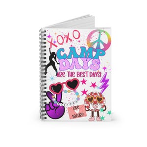 Camp Journal, Sleep Away Camp Gifts, Notebook for Memories, Journaling, Addresses, Stationary and More! Camper Birthday Gift, Bunk Junk.