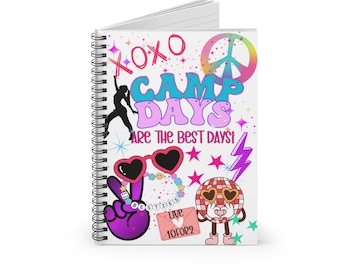 Camp Journal, Sleep Away Camp Gifts, Notebook for Memories, Journaling, Addresses, Stationary and More! Camper Birthday Gift, Bunk Junk.