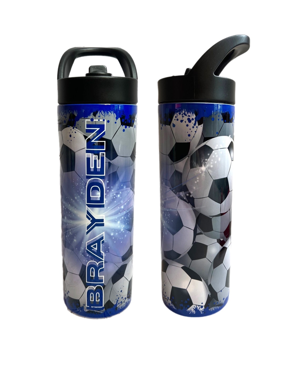 Personalized Soccer Water Bottle for Kids - Custom Soccer Star Gift ...