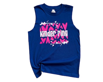 Summer Camp Tank Top for Girls w/ Hearts, Sleepaway Camp Shirts, Custom Camp Clothes. Great Camper Birthday Gift, Matching Bunk Shirt!