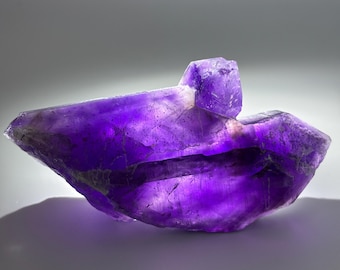 Goboboseb Amethyst Crystal, Deep Purple Amethyst Point from Namibia, 195g