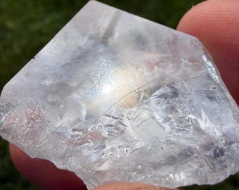Klarer Fluorit-Kristall: Mineral von Ojuela Mine, 27g