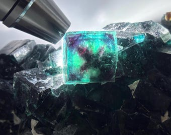 Butterfly Pocket Fluorite Crystal, Okorusu, Namibia Mineral Specimen, 600g
