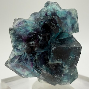 Butterfly Pocket ‘Test Pattern’  Fluorite Crystal, Natural Blue Fluorite Specimen, Okorusu, Namibia, 7g
