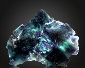 Butterfly Pocket Fluorite Crystal, Natural Blue Fluorite Specimen, Okorusu, Namibia, 34g