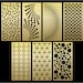 Abstract Patterns Panel Templates SVG Set #42. 7 Vector Files, for ...