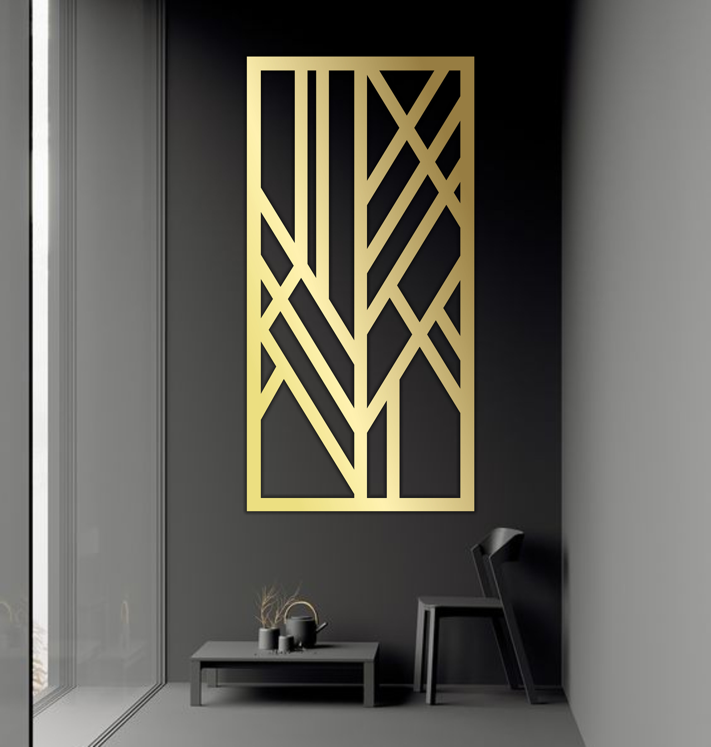 Geometric Futuristic Panel Templates SVG. 7 Vector Files, for Laser Cut ...