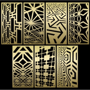 Several Distorted Patterns SVG #55. Panel Templates. 7 Vector Files ...