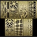 Several Distorted Patterns SVG 55. Panel Templates. 7 Vector Files, for ...