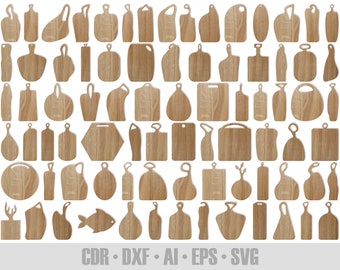 60 Cutting Board Svg Bundle, DXF Cutting boards silhouettes, Boards for  serving dishes cdr, dxf Laser cutting kit, vector file, Wooden plate for  kitchen wood working cnc Template Clipart. - So Fontsy