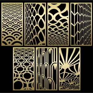 Several Distorted Patterns SVG #56. Panel Templates. 7 Vector Files ...