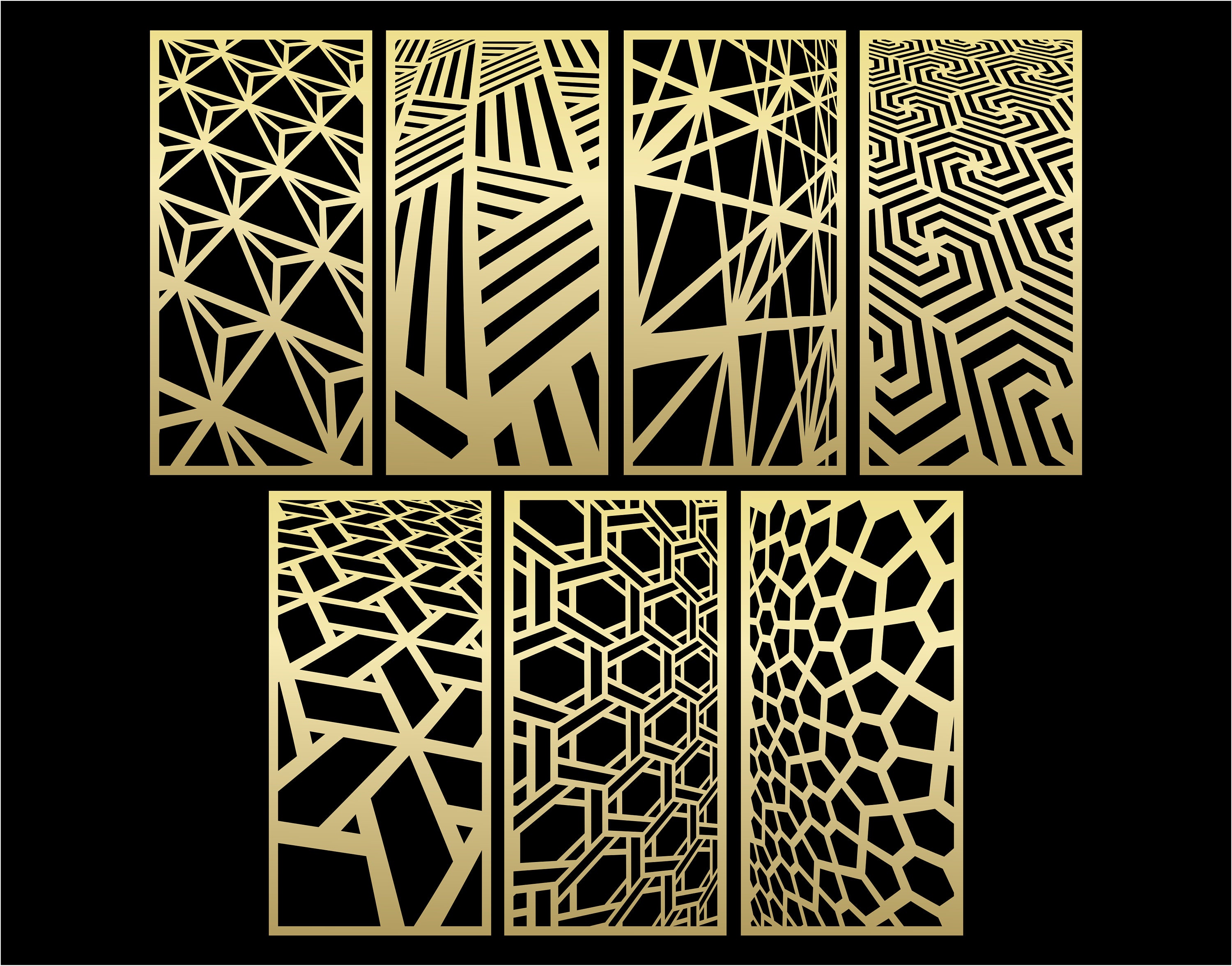 Svg Distorted Effect Several Distorted Patterns SVG. Panel Templates. 7 Vector Files, for ...