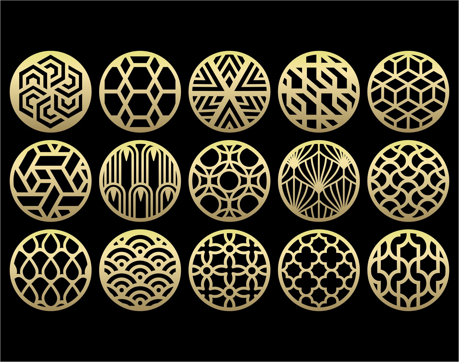 15 Wood Metal Coaster Grill Wall Decor Templates Vector Etsy