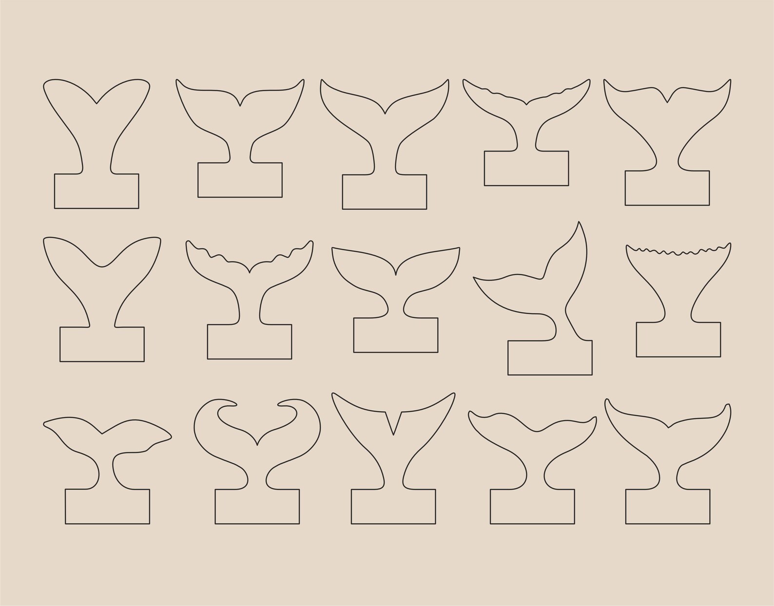 Handle Pattern Svg 15 Whale & Fish Cutting Board Handle Templates SVG | Unique Ocean Shape ...