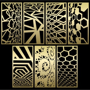 Several Distorted Patterns SVG #54. Panel Templates. 7 Vector Files ...