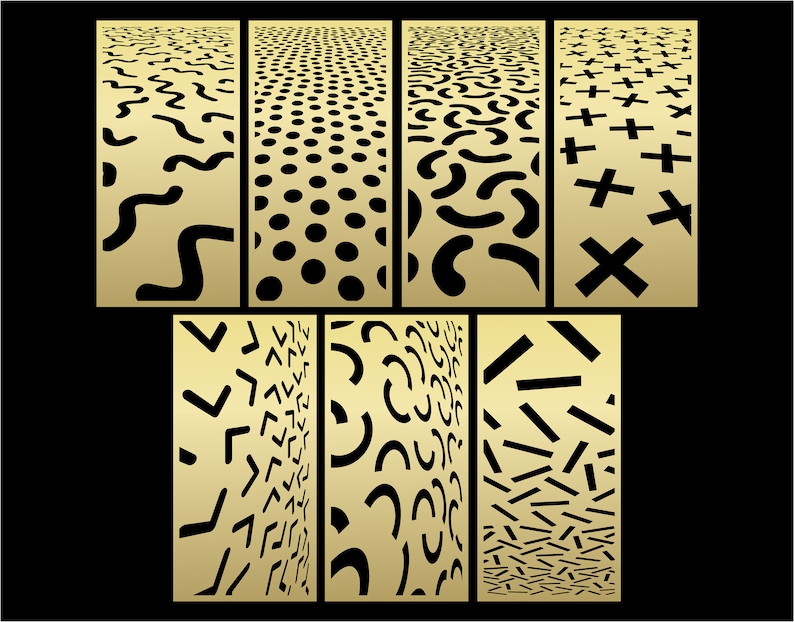 Svg Distorted Effect Several Distorted Patterns SVG #51. Panel Templates. 7 Vector Files ...
