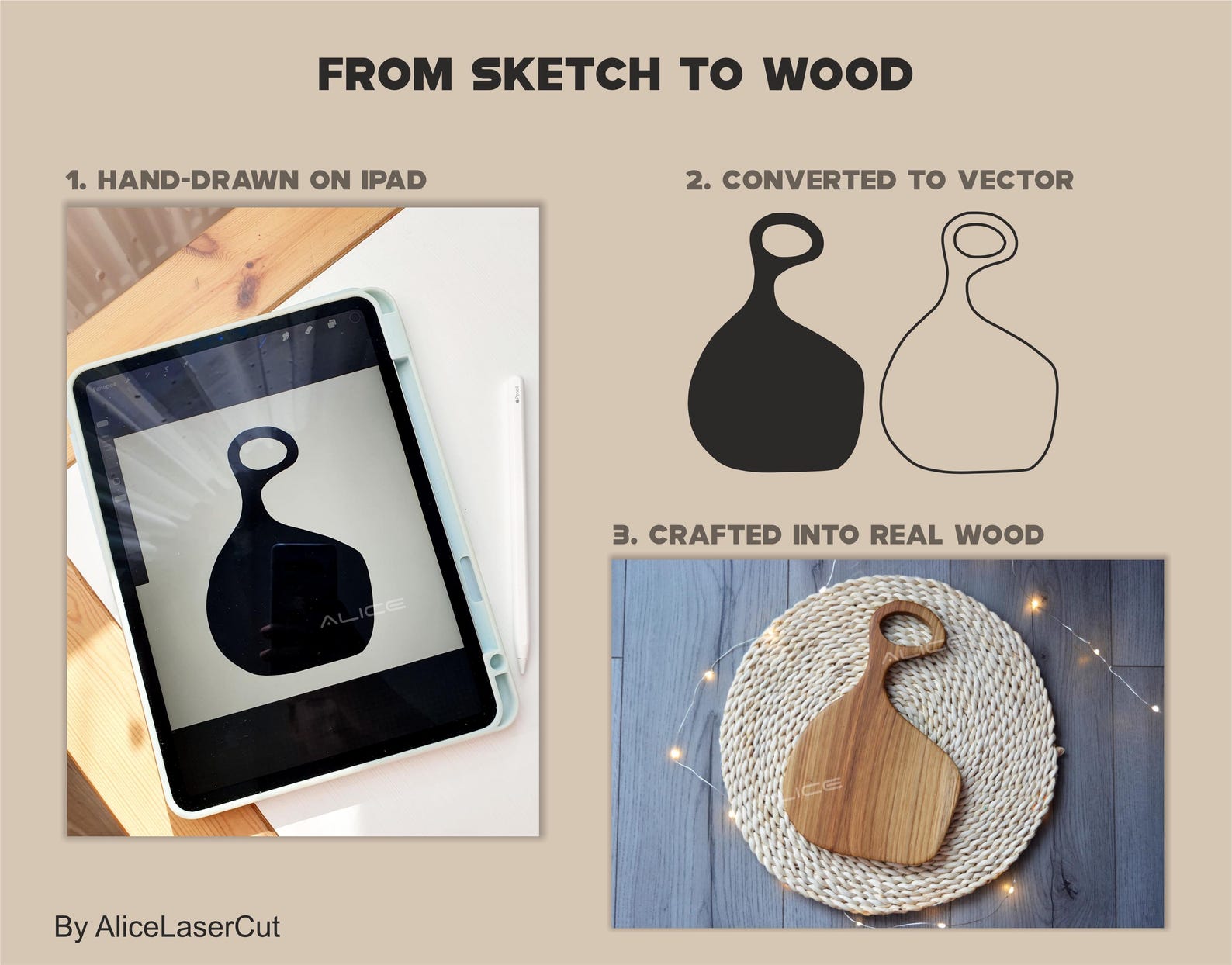 Cutting Board SVG Templates | Laser Cut Files for CNC, Glowforge ...