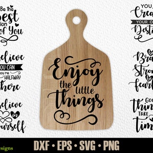 12 Motivation Svg Bundle, Cutting Board Design SVG, Kitchen Quote Svg, Funny Kitchen Svg, Kitchen Sign Svg, Glowforge sign