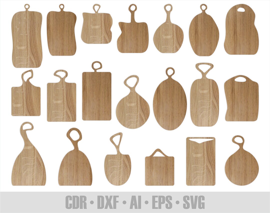 20 Cutting Board SVG Templates | Laser Cut Files for CNC, Glowforge ...