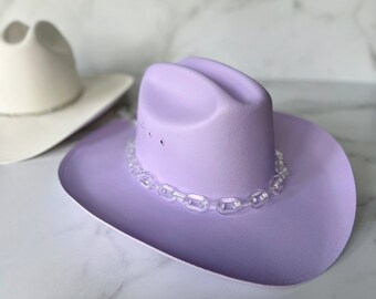 Lavender/purple Cowboy Hat Bachelorette 