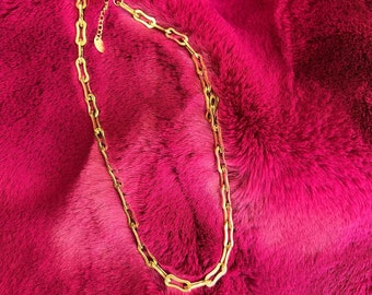 Miley 18k Gold Chain Necklace | Gold Layering Necklace