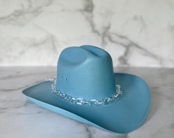 Sky Blue Cowboy Hat Bachelorette 