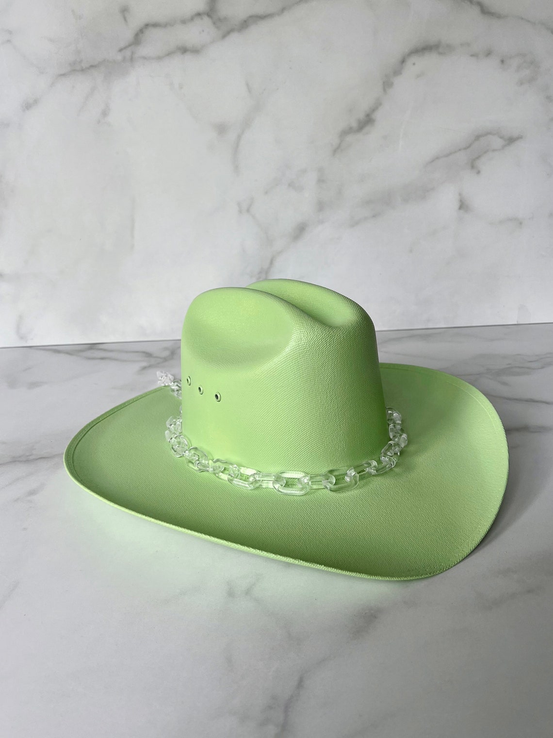 Green Cowboy Hat Bachelorette Cowgirl Hat Painted Etsy