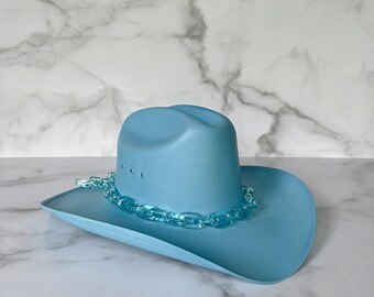 Sky Blue Cowboy Hat Bachelorette 