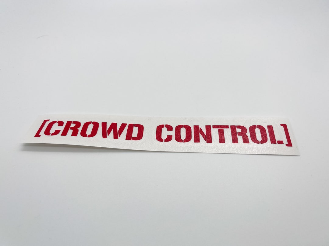 Crowd Control Vinyl Decal, Ford Mustang | Car Sticker Laptop Cup ...